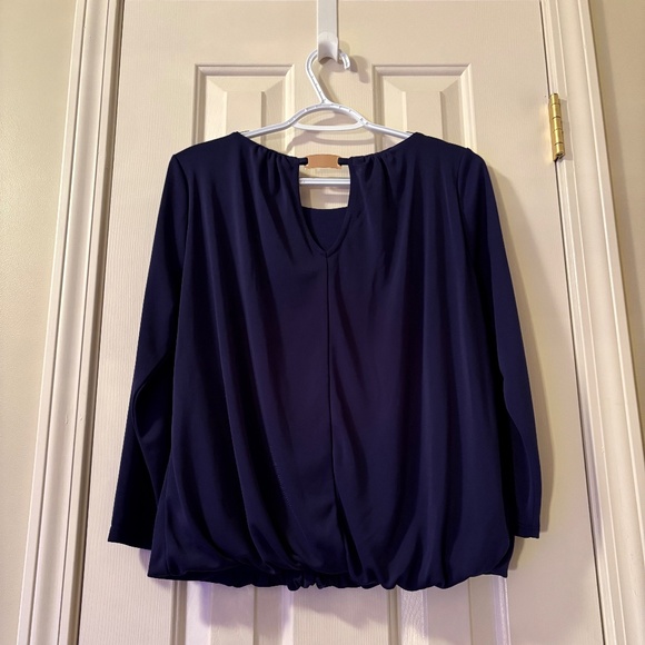 Nine West Jeans Size Medium Navy Elliot Top - Picture 3 of 5